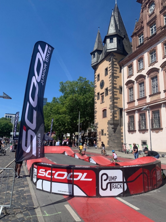 S’COOL Pumptrack in Frankfurt im Rahmen der EUROBIKE 2022
