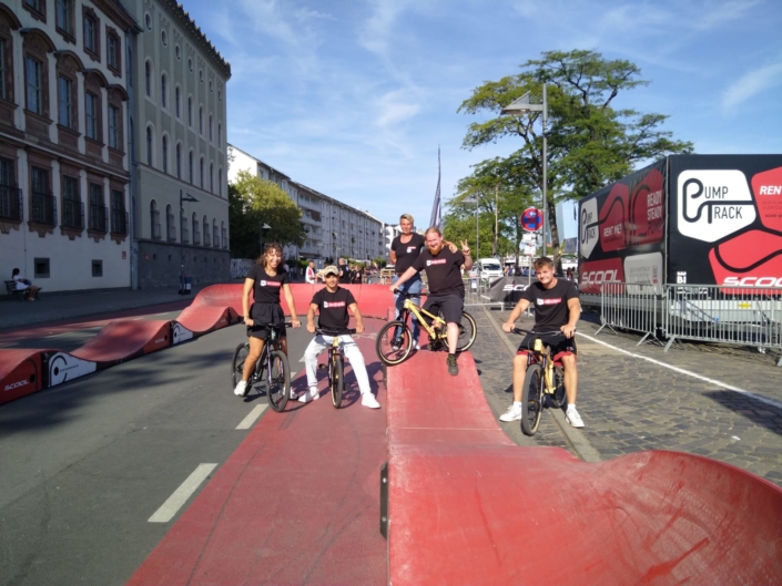 S’COOL Pumptrack in Frankfurt im Rahmen der EUROBIKE 2022